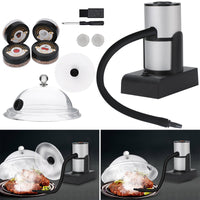 Portable Smoke Infuser Cooking chen indoor and outdoor with Wood Chips & Cleaning Brush Cold Food for Steak indoor and outdoor