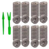 Luxcidy 40 Pcs Peat Pellet - 30mm Plant Pallet Seedling Soil Block, Plant Starting Plugs Peat Pellets Bulk for Plant Starter Pellet, Transplanting Growing Garden Flower Vegetables