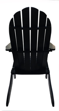 Mainstays Wood Outdoor Adirondack Chair, Black