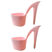 Gazechimp 2Pcs Flower Pot Bookshelf Decor Desktop Ornament Table Ornaments Lady Shoe Shape