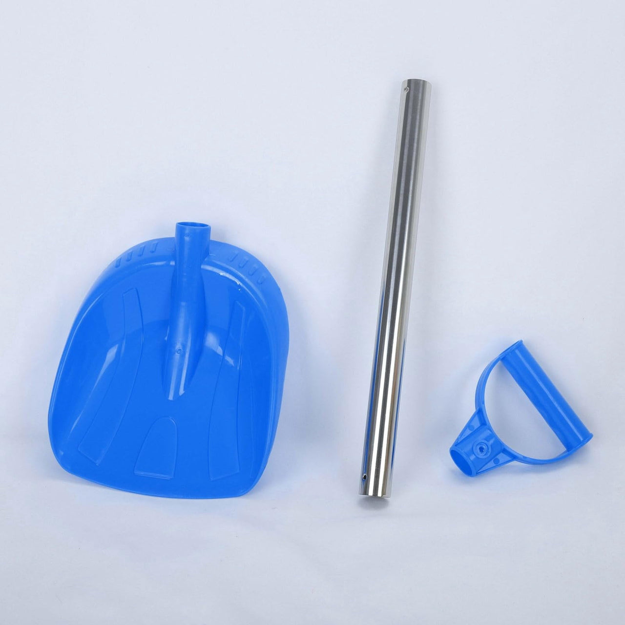 Kid Snow Shovel with Stainless Steel Handle, Kids Size Durable Shovel for Snow - Comfort D Grip Sturdy Metal Handle 23in Plastic Digging Sand Playing Beach Snow Shovel for Garden Car (Blue)