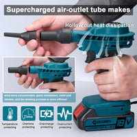Electric portable  blower,Brushed Motor Blower Removal Fan Handheld Motor Blower Wind Blower Wind Air Snow Cleaner Fan Handheld Cleaner Tool Handheld Battery