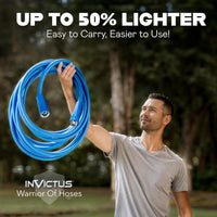 INVICTUS 10Ft Short Garden Hose, 2-Layer Heavy Duty Water Hose 10 Ft x 5/8 in. Flexible, Lightweight, NON Expandable, Kink Resistant, Easy Connect Fittings, 400 PSI
