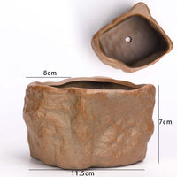 Ceramic Pot Plants Growing Pot Modern Style Planter with Drainage Hole Bonsai Plants Pot for Home Outdoor Desk Festival Decoration Style B and Large