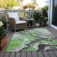 Dalyn Rugs Machine Washable Indoor/Outdoor Chantille Green 10' x 14' Rug
