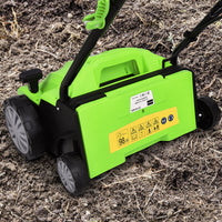 Costway 13” 12A Corded Electric Self-Propelled Walk-Behind Lawn Dethatcher, 40L Collection Bag