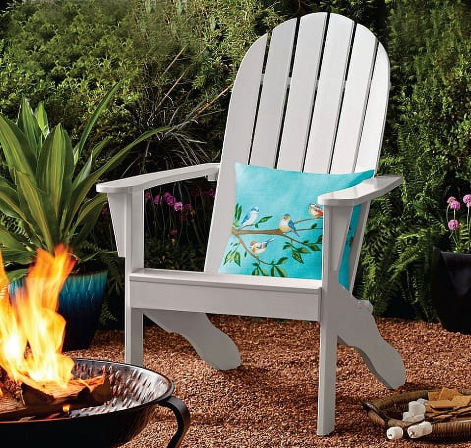 Mainstays Wood Outdoor Adirondack Chair, Black