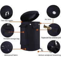 FashionCha Propane Tank Cover and Weather Resistant Dustproof Propane Cylinder Cover L L