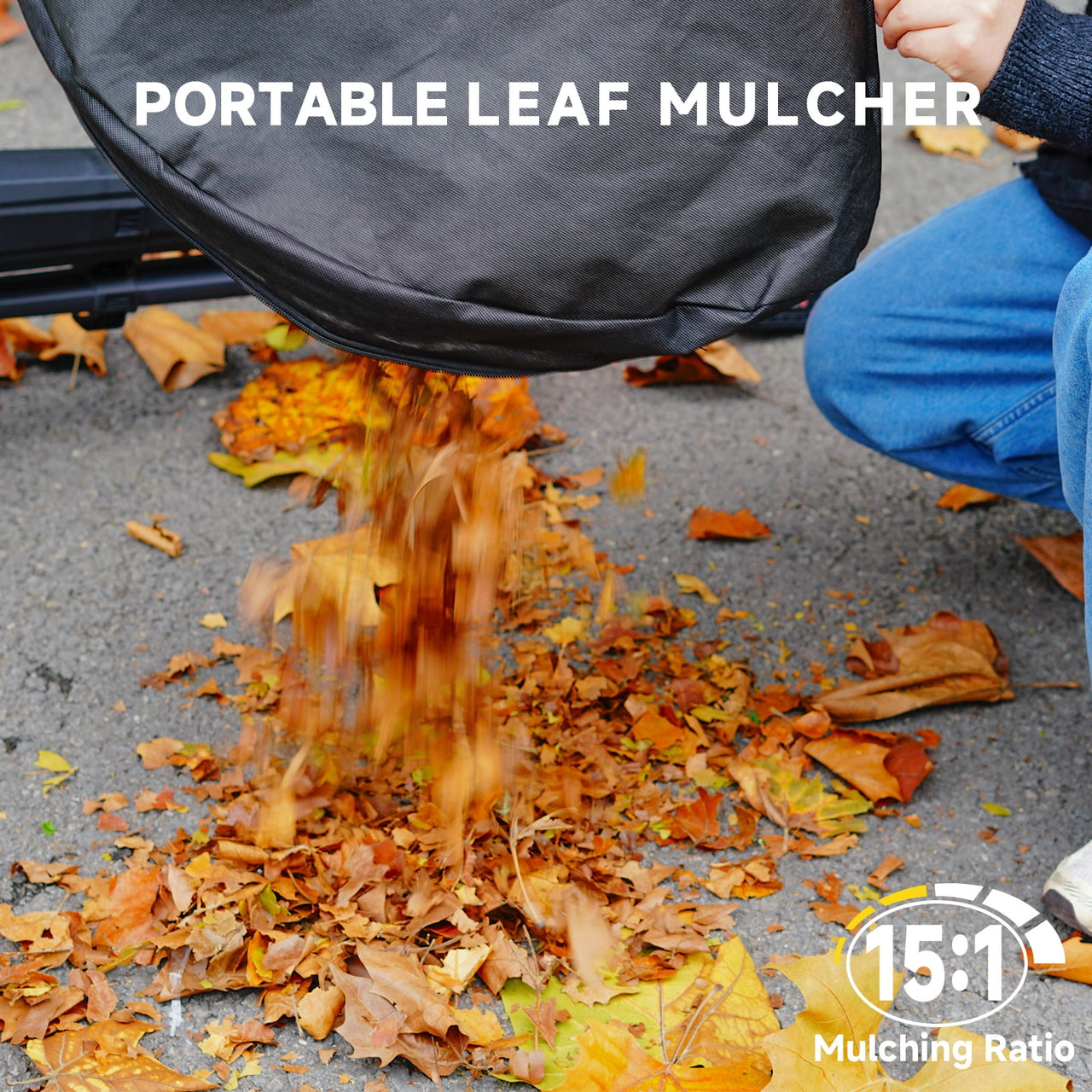 AIVOLT Cordless Leaf Vacuum Mulcher Combo, 40V Battery Powered Leaf Blower Vacuum with 600 CFM 160 MPH Air Speed, 40L Bag, 2 * 4.0Ah Batteries for Lawn Care