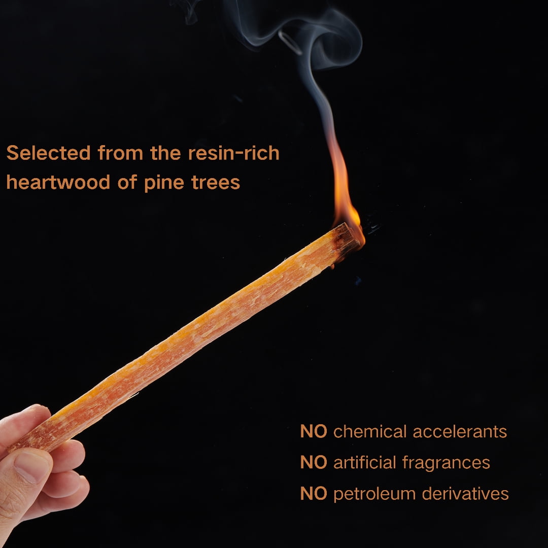 LuckyNote 40 Lbs Fatwood Fire Starter Sticks, 100% Natural Pine Kindling for Campfires, Fireplaces, Wood Stoves and Grills
