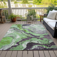 Dalyn Rugs Machine Washable Indoor/Outdoor Chantille Green 10' x 14' Rug