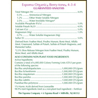 Espoma Berry Tone Natural & Organic Plant Food 4 lbs for Blueberries & Raspberries