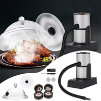 Portable Smoke Infuser Cooking chen indoor and outdoor with Wood Chips & Cleaning Brush Cold Food for Steak indoor and outdoor