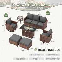POTEBAN Patio Furniture Set with 44