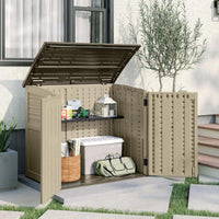 Suncast 3 Pack Horizontal Shed Shelf Space Saving Wall Outdoor Storage, Black