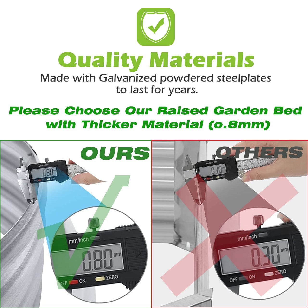 Galvanized Raised Garden Bed Kit, 3Pcs 4ft Planter Raised Garden Boxes Outdoor, Oval Metal Raised Garden Beds for Vegetables