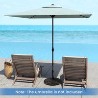 Costway 22'' Round Umbrella Base Stand Market Patio Standing Outdoor Living Heavy Duty