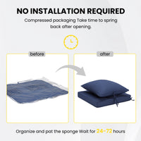 STARY Outdoor Deep Seat Cushions for Patio Furniture, 24