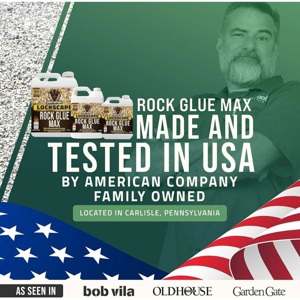 Petramax Lockscape Rock Glue for Landscape, Wide Coverage Mulch Glue, 32 oz