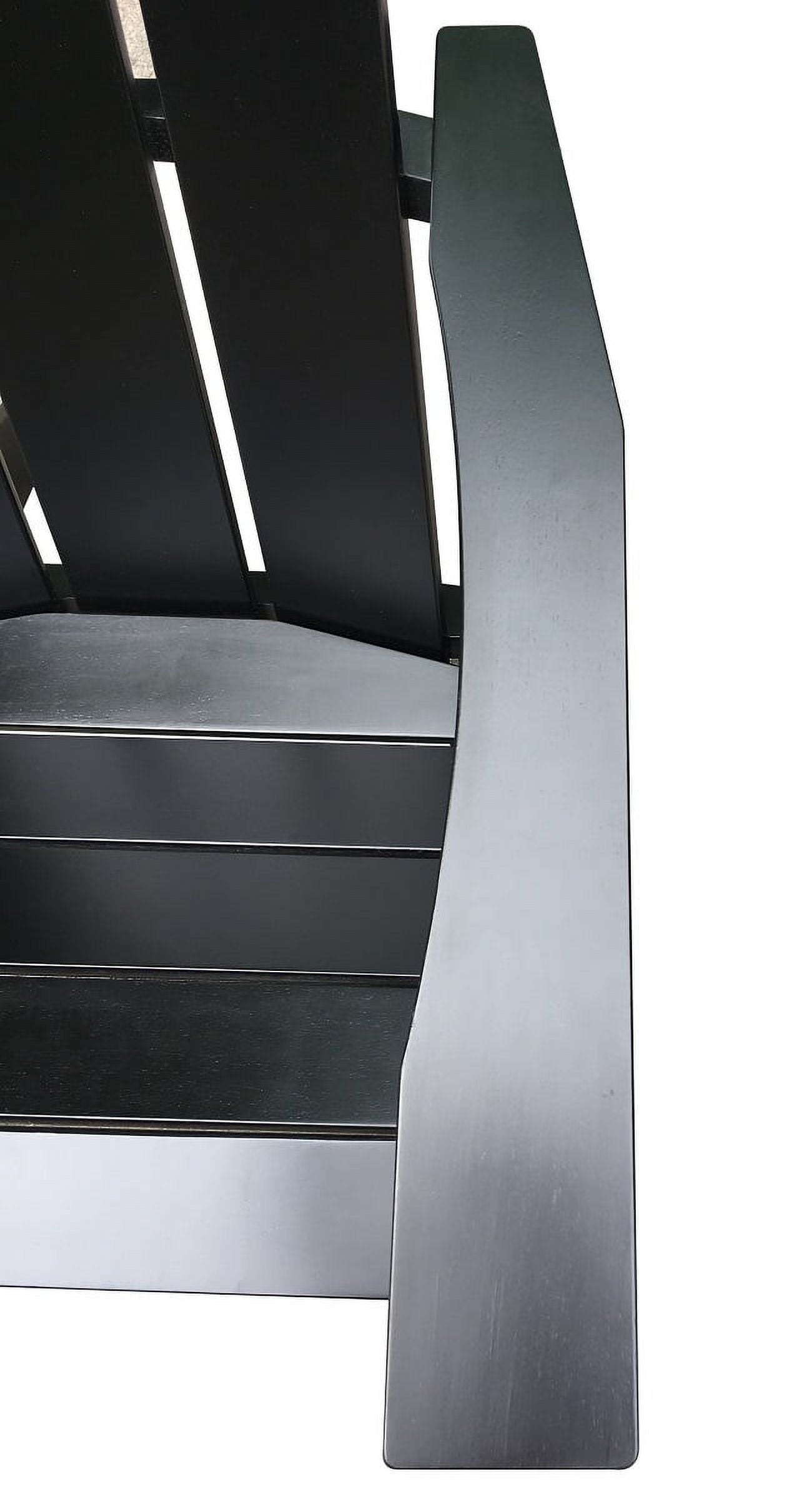 Mainstays Wood Modern Adirondack Chair, Black Color