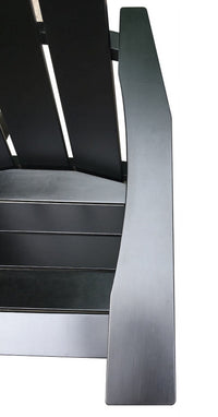 Mainstays Wood Modern Adirondack Chair, Black Color