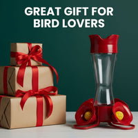 Perky-Pet Pinch-Waist Glass Hummingbird Feeder 8 oz Capacity, Red