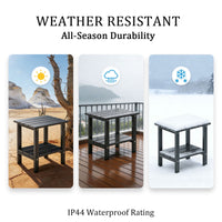 OTSUN Adirondack Outdoor Side Table, 16