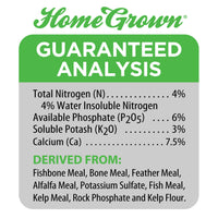 Dr. Earth Organic & Natural Home Grown Tomato and Vegetable Food, 4-6-3 Fertilizer, 4 lb.
