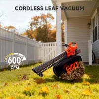 AIVOLT 3-in-1  600 CFM 40V Battery Handheld Leaf Blower & Vacuum, Brushless Mulcher