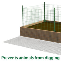 Garden Craft 24 in. H x 5 ft. L Gray Steel Hardware Cloth with 1/4 in. Openings, Wire Mesh Fence