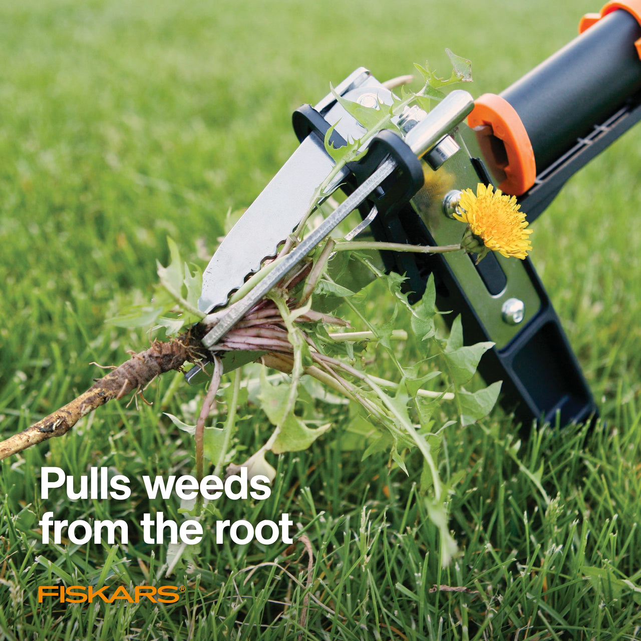 Fiskars 3-Claw Stand Up Weeder, 39" Long Ergonomic Handle with Easy-Eject Mechanism