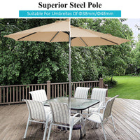 Costway 17.5'' Umbrella Base Stand Market Patio Standing Outdoor Living Heavy Duty (Square)