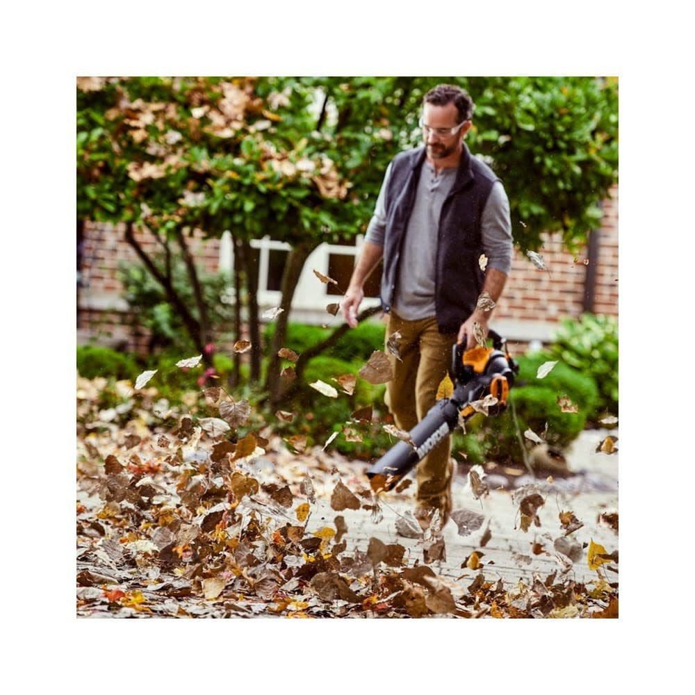 Worx WG512 3 in 1 Trivac 2 Speed Corded Electric Leaf Blower Mulcher Yard Vacuum