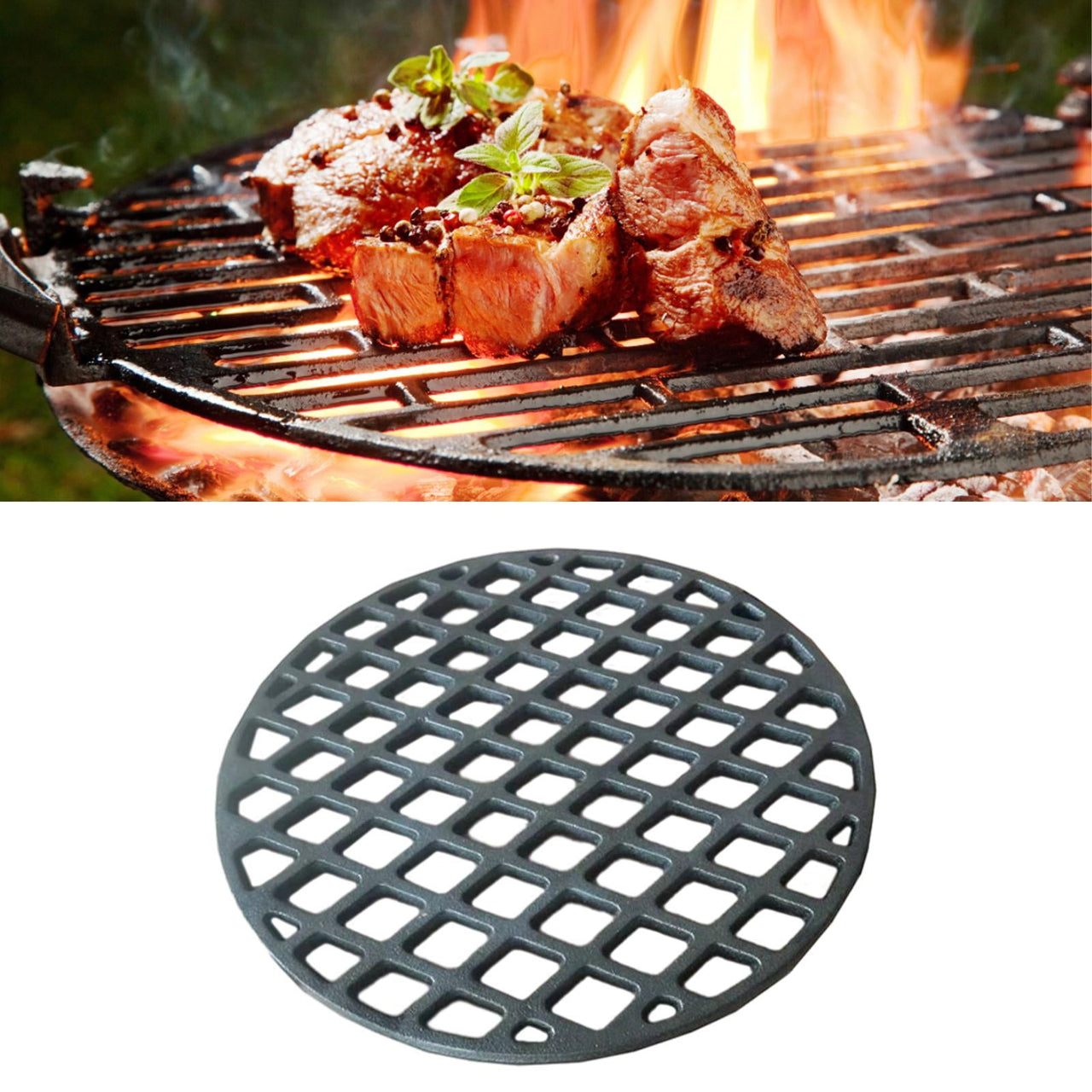 Barbecue Grill Pan Rack Roasting Pan Durable Cross Wires Barbecue Grill Net Stand Wire Roaster Grill Pan Stand Cast Iron Grilling Grate for Camping without legs