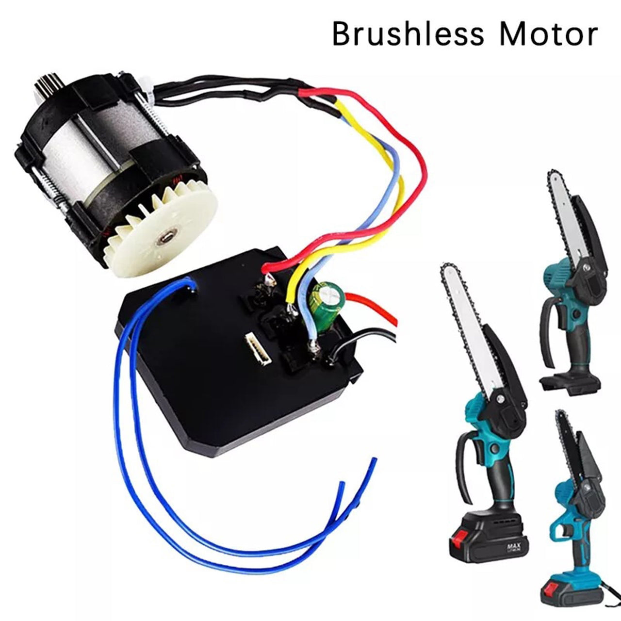 Cordless Electric Chainsaw Brushless Motor Replacement 21V 14 Teeth Small Brushless Motor Single Handsaw Special Motor