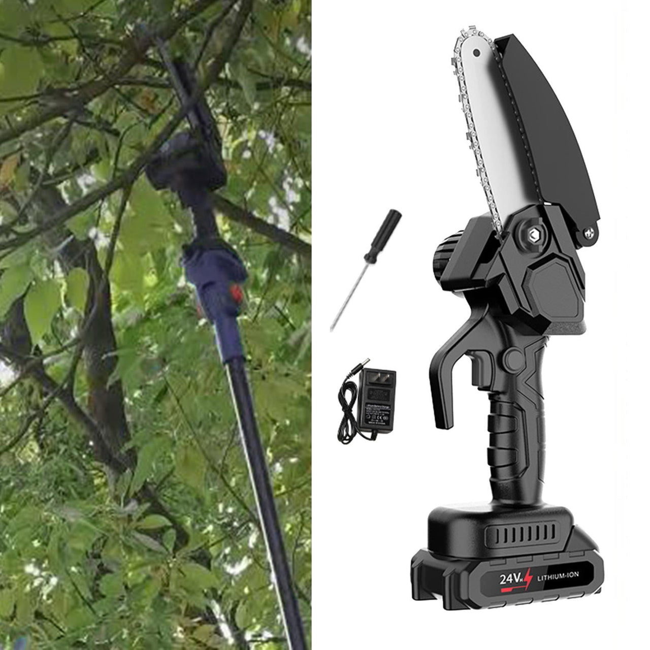 figatia Mini Sawing Machine, Handheld Chain Saw ,Chain Tool ,Small Pruning Shears Electric Sawing Machine for Pruning Logging, Trimming Household