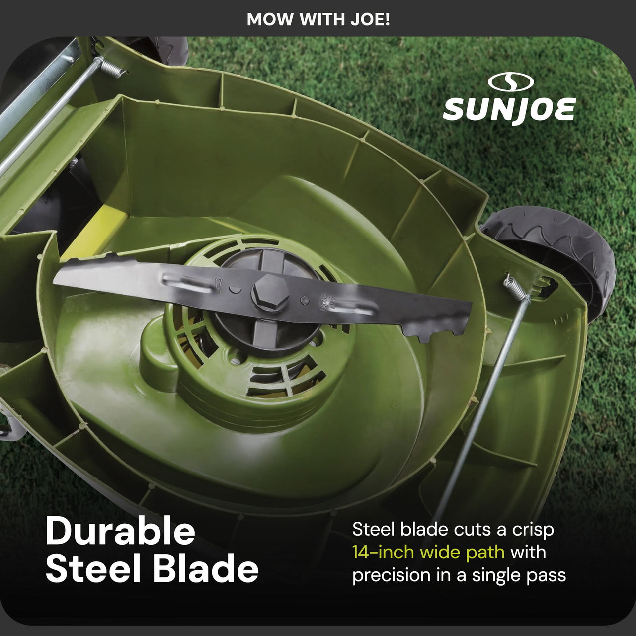 Open Box Sun Joe MJ401C-XR Cordless Lawn Mower, 28V, 14 Inch, 10.6 Gal Catcher