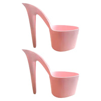 Gazechimp 2Pcs Flower Pot Bookshelf Decor Desktop Ornament Table Ornaments Lady Shoe Shape