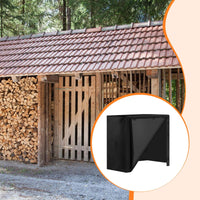CarpNettore Firewood Rack Cover Dustproof 420D Oxford Cloth Rainproof Wood Storage Cover 122x61x107cm