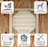 Garden Craft 24 in. H x 5 ft. L Gray Steel Hardware Cloth with 1/4 in. Openings, Wire Mesh Fence