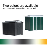 Metal Outdoor Storage Shed, 6FTx4FT Garden Shed with Aluminum Alloy Frame, Waterproof Tool Shed With Sliding Door For Backyard Patio Lawn
