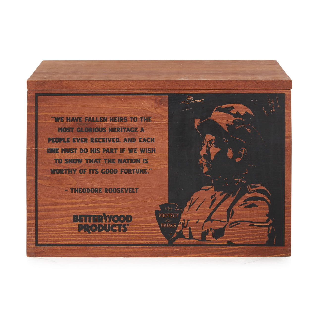 Open Box Better Wood Products Protect the Parks Firestarter Crate, Yellowstone