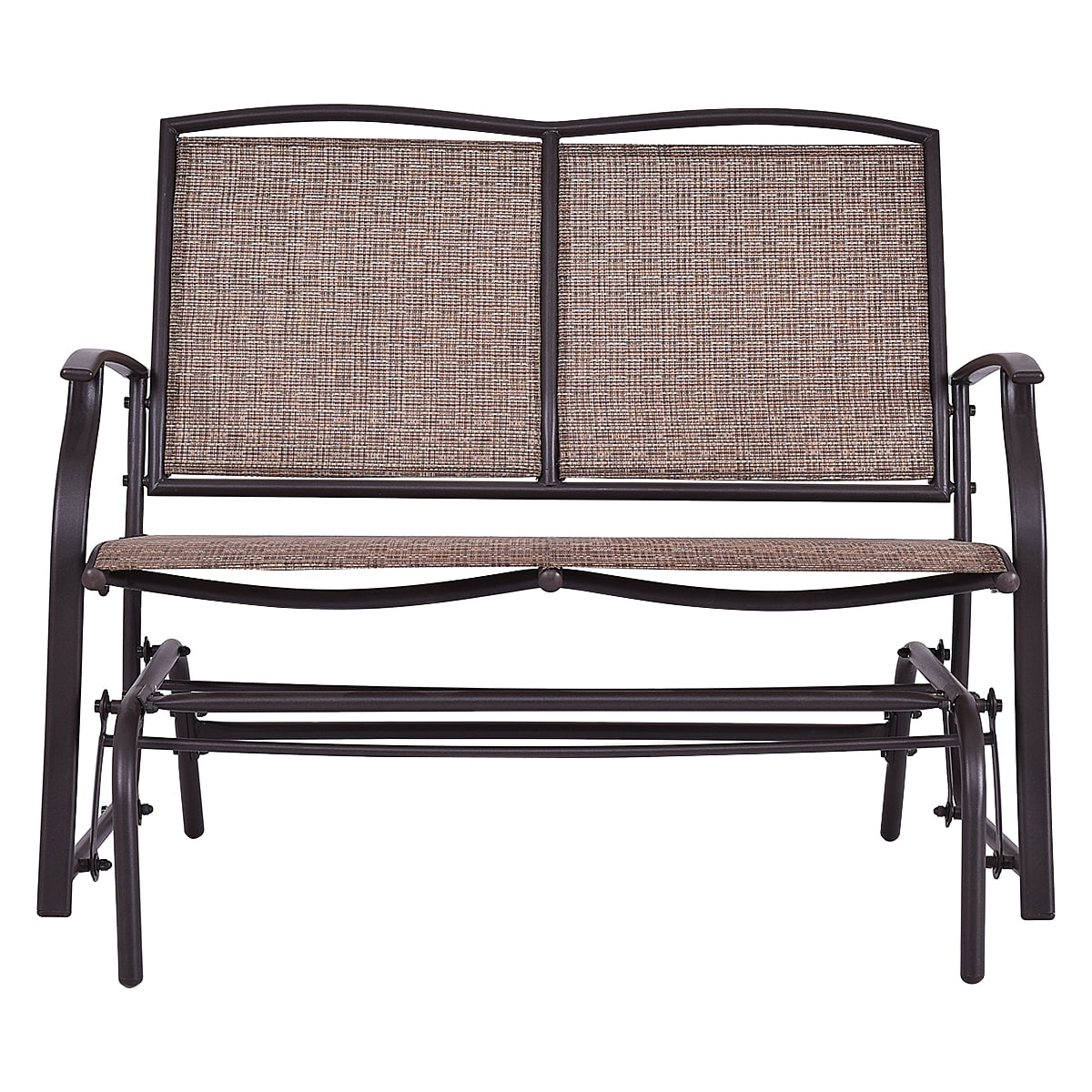 Costway Patio Glider Outdoor Rocking Bench Double 2 Person Chair Loveseat Armchair Backyard