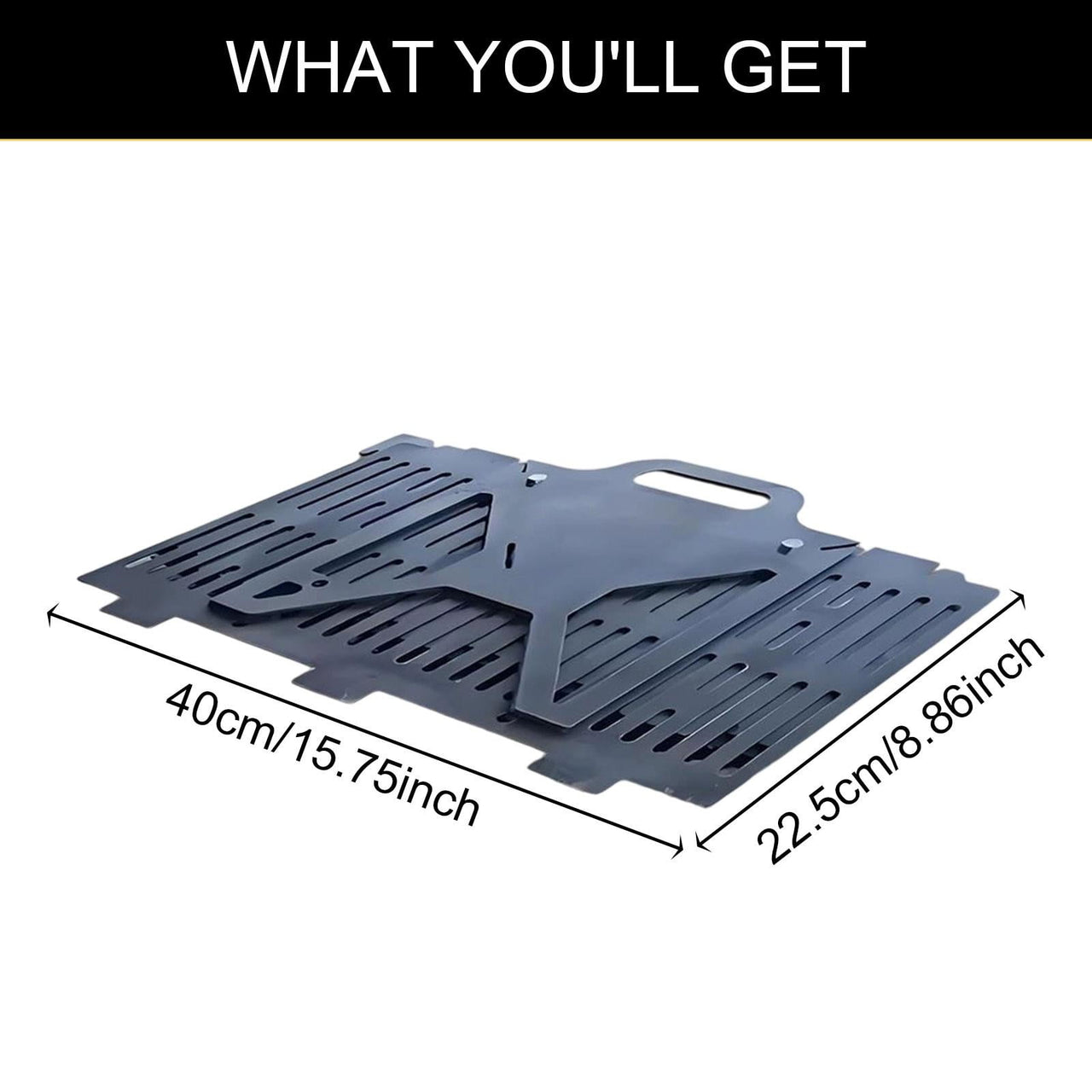 CarpNettore Barbecue Grill Camping Charcoal Grill Lightweight Ventilation Grilling Barbecue Rack for Household Backyard Picnics Farmhouse
