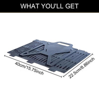 CarpNettore Barbecue Grill Camping Charcoal Grill Lightweight Ventilation Grilling Barbecue Rack for Household Backyard Picnics Farmhouse