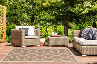 Safavieh Courtyard Alyssa Geometric Indoor/Outdoor Area Rug, Brown/Bone, 5'3