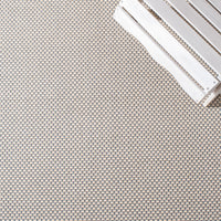 Safavieh Courtyard Justine Bordered Indoor/Outdoor Area Rug, Beige/Navy, 5'3