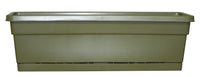 Southern Patio, Dynamic Design WB3012FE Rolled Rim Window Box Planter With Tray 8 in L x 7.22 in H