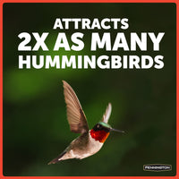 Pennington Glass Red Hummingbird Feeder, 16 oz Nectar Capacity