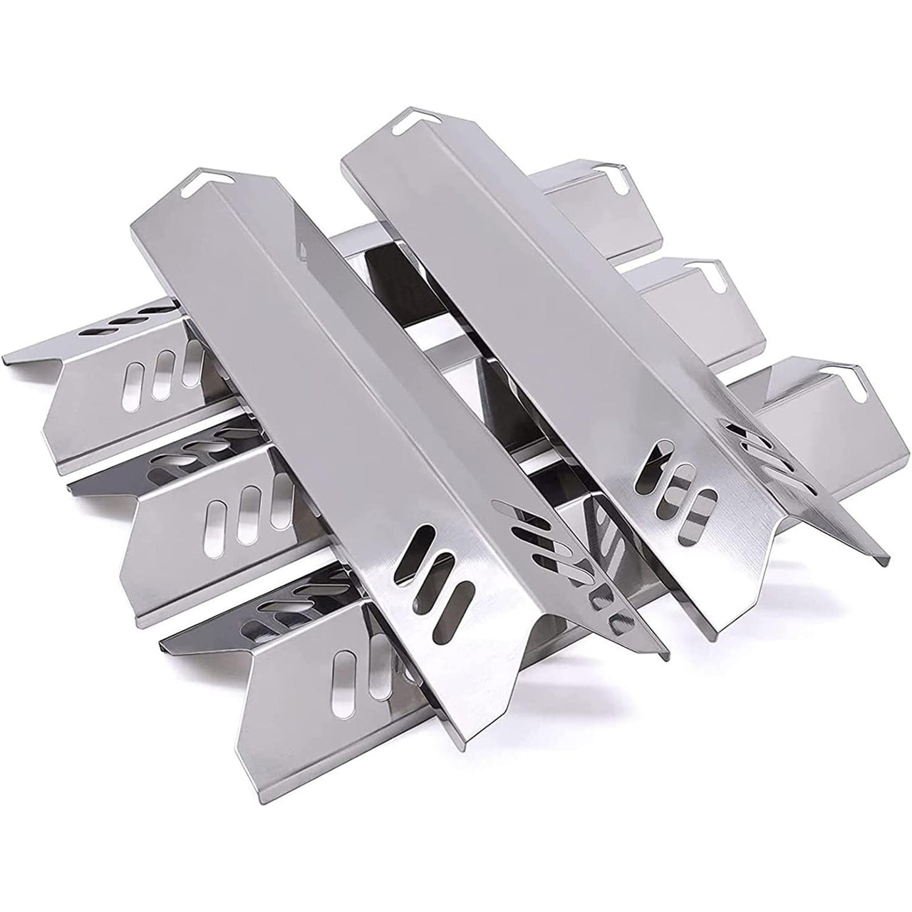 Colaxi 4 Pieces Grill Heat Tents 15 inch Fire Barrier Enamel Heat Plate for Camping